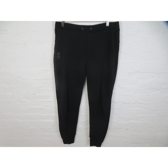 On Running Sweatpants Mens Medium Black Run On Clouds Joggers Zip Pocket Pants